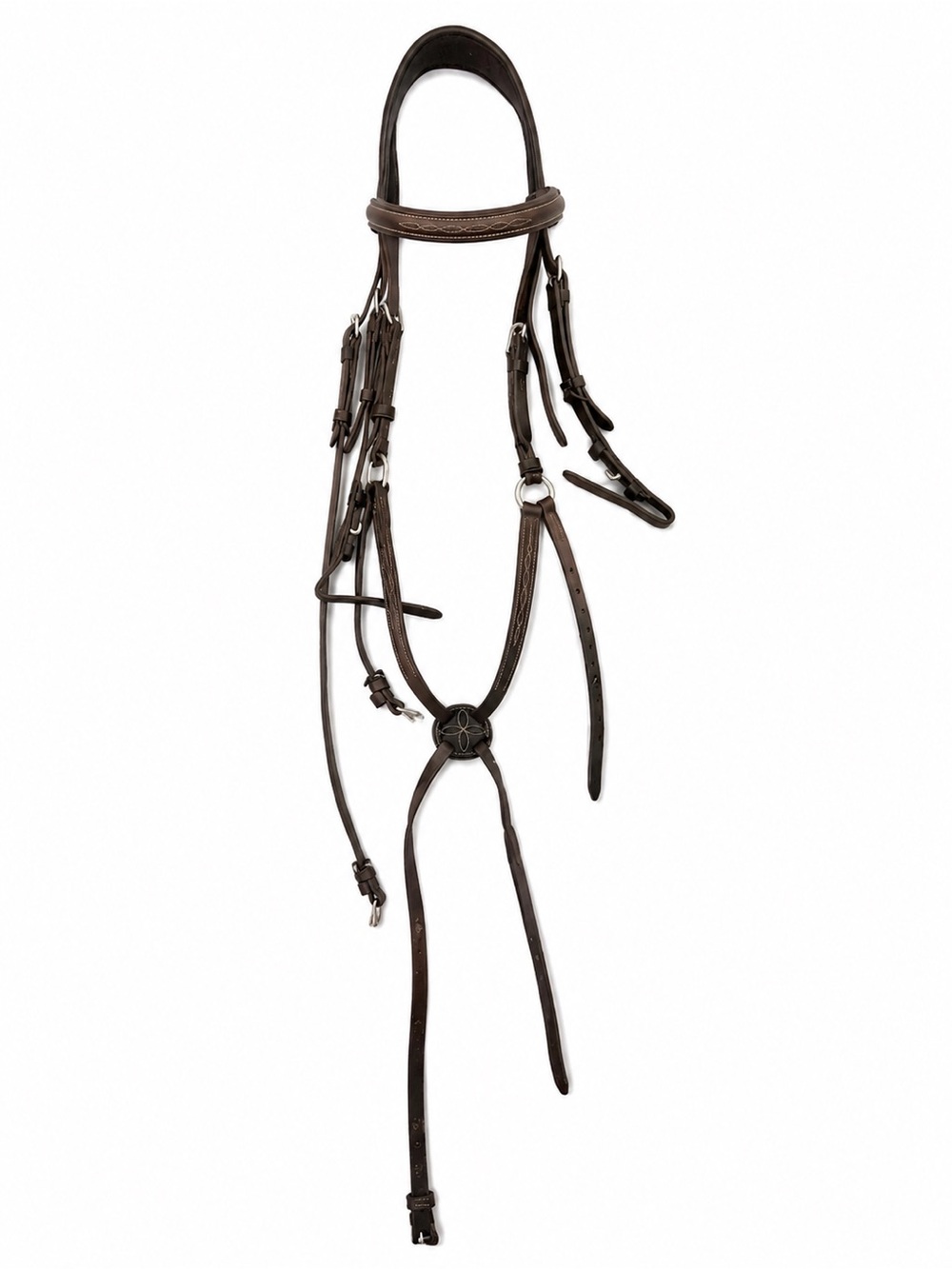Voltaire Design Bridle – Chocolate Brown – Size 2 / Horse